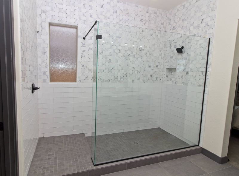 Large Format Tiles in Shower